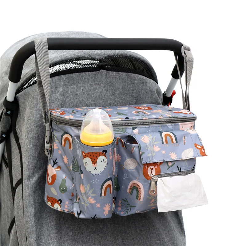 

Outdoor stroller hanging travel baby diaper bag hanging baby diaper bag caddy organizer with shoulder strap