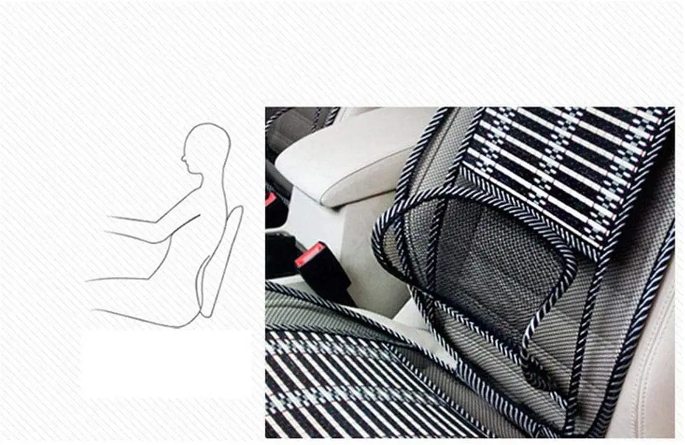 Car Seat Cushion Car Cushion Summer Lumbar Cushion General Massage Breathable Steel Wire Cooling Pad