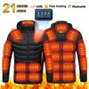 Men's Heating Jacket 21Area Four Switch Control,USB Electric Heated Coat,Self Heating Vest,Thermal Jacket Warm Winter Coat 1