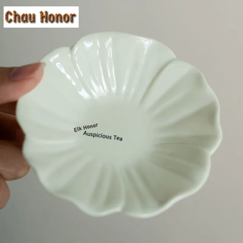 55ml Plant Ash Ceramic Teacup Japanese Tea Bowl Cute Cup Saucer Kit Tea-tasting Smelling Cup Chazhan Master Cups Chinese Tea Set