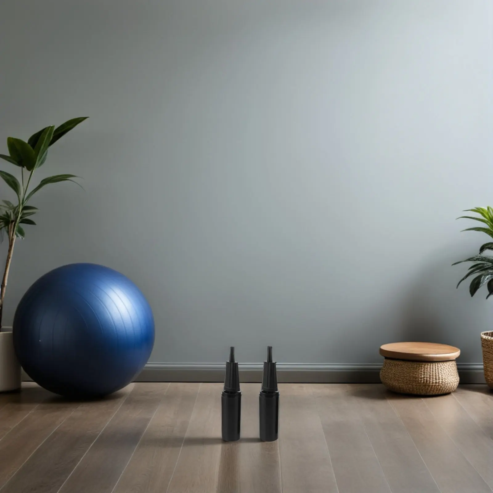 Bomba de Ar Manual Portátil (2 Peças) para Bolas de Exercício - Inflador Rápido para Yoga, Pilates e Treinamento de Estabilidade e Equilíbrio