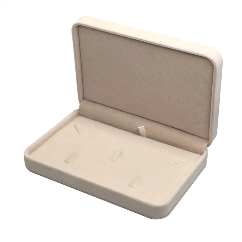 

Flannelette Jewelry Box Necklace Ring Earrings Pendant Box Display Box Wedding Jewel Box Gift Set Pearl Necklace Storage Box