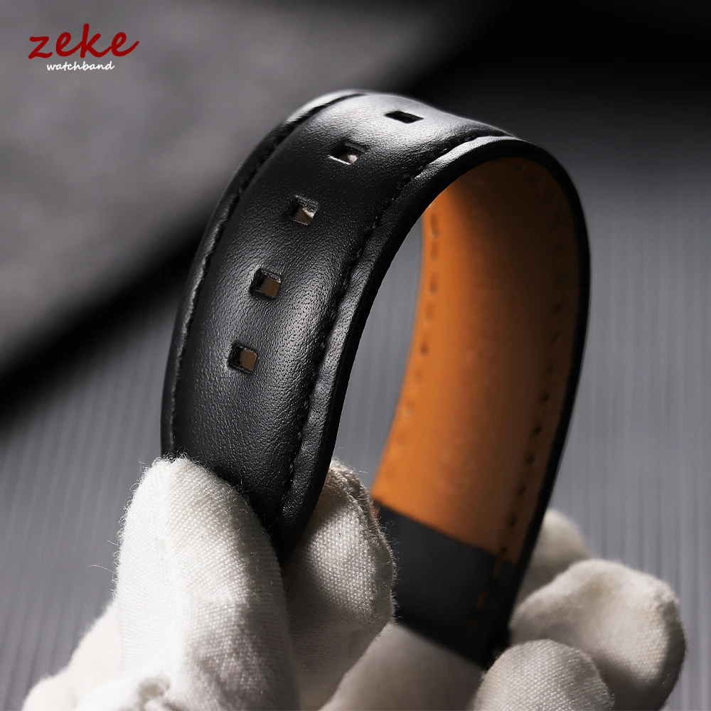 Premium Calfskin Leather Watch Band | Business Style Soft Wristwatch Strap