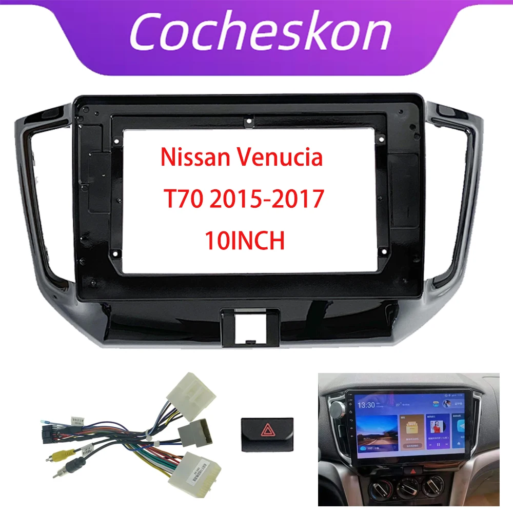 

Car Frame Fascia Adapter For Nissan Venucia QICHEN T70 2015-2017 Android Radio Dash Fitting Panel Kit