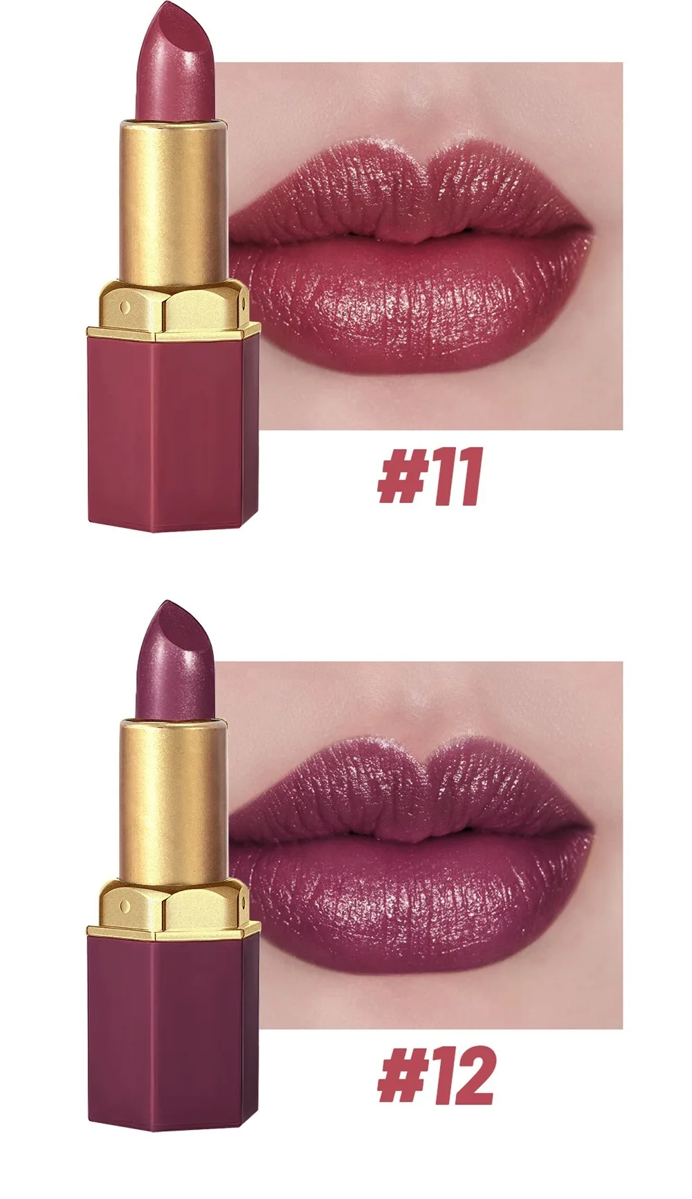 Long Lasting Metallic Lipstick Shiny Glitter Sparkling Lip Gloss_voghion.com