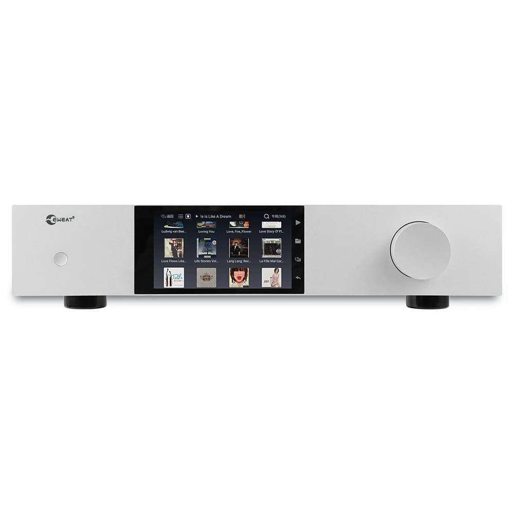 HiFi Digital Audio Player ES9038PRO APP Control Native DSD512 PCM768 EWEAT DMP50 NAS XLR Streaming Decoder Better Than CD Player