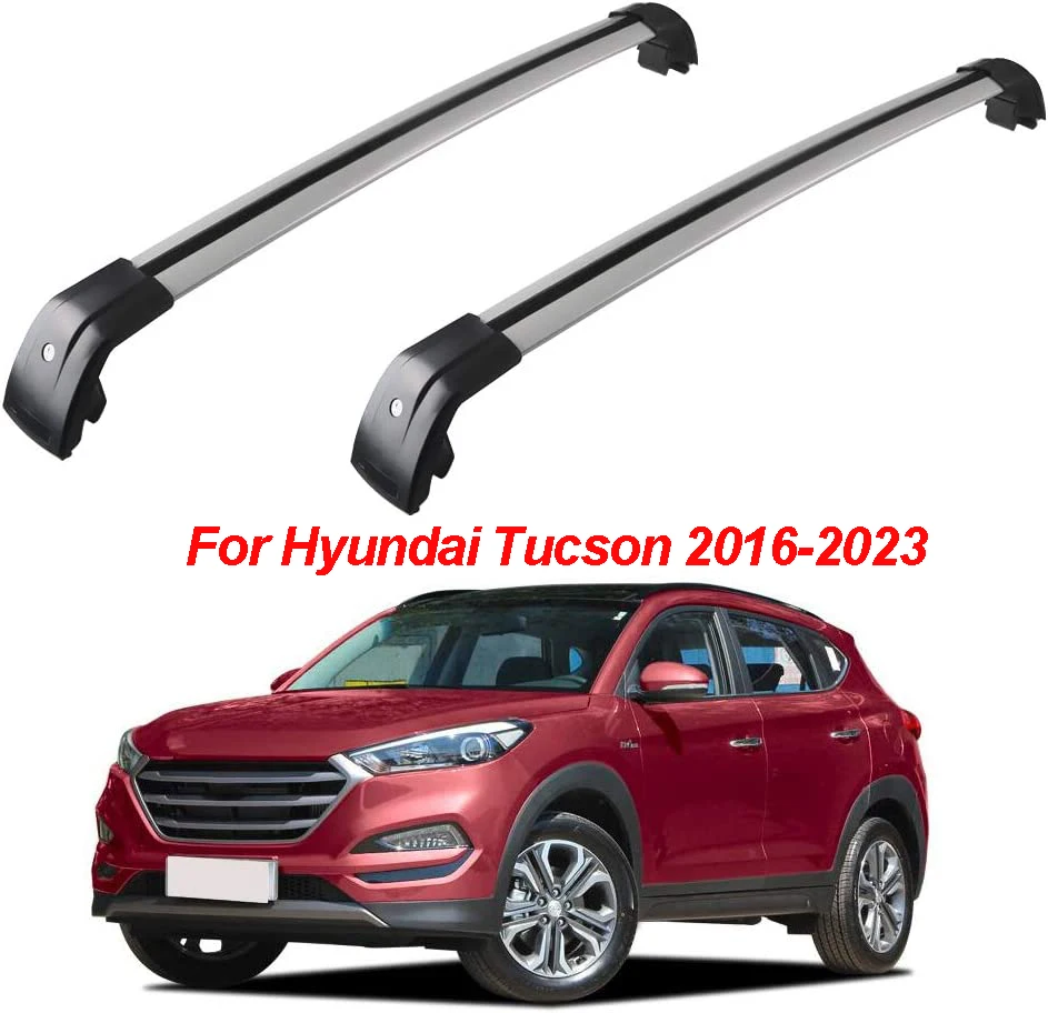 2017 Hyundai Santa Fe Roof Rack 2Pcs Roof Rack Aluminum Alloy Car