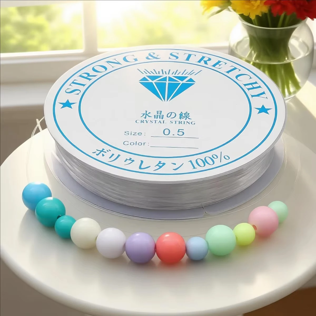 0,25/0,3/0,35/0,4/0,45/0,5/0,6/0,8mm Starke Nylon String Perlen Schnur Faden klar Nicht-Stretch Fisch Linie DIY Schmuck Schnur – Detail 1