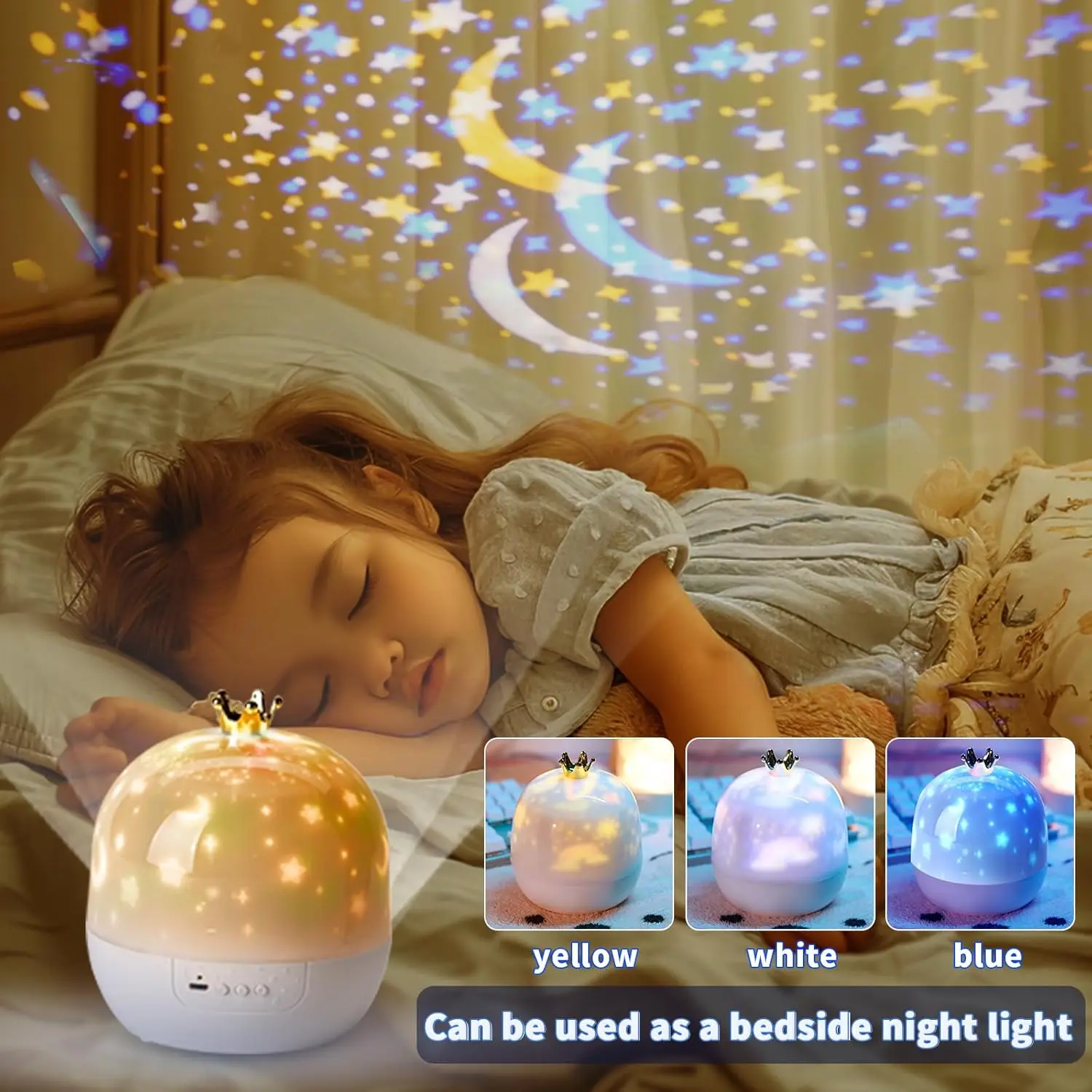 Galaxy Solar System Projector Nightlights 360°Rotating 21 Films Kids Star Night Light Projector for Bedroom Home Decoration lamp 3