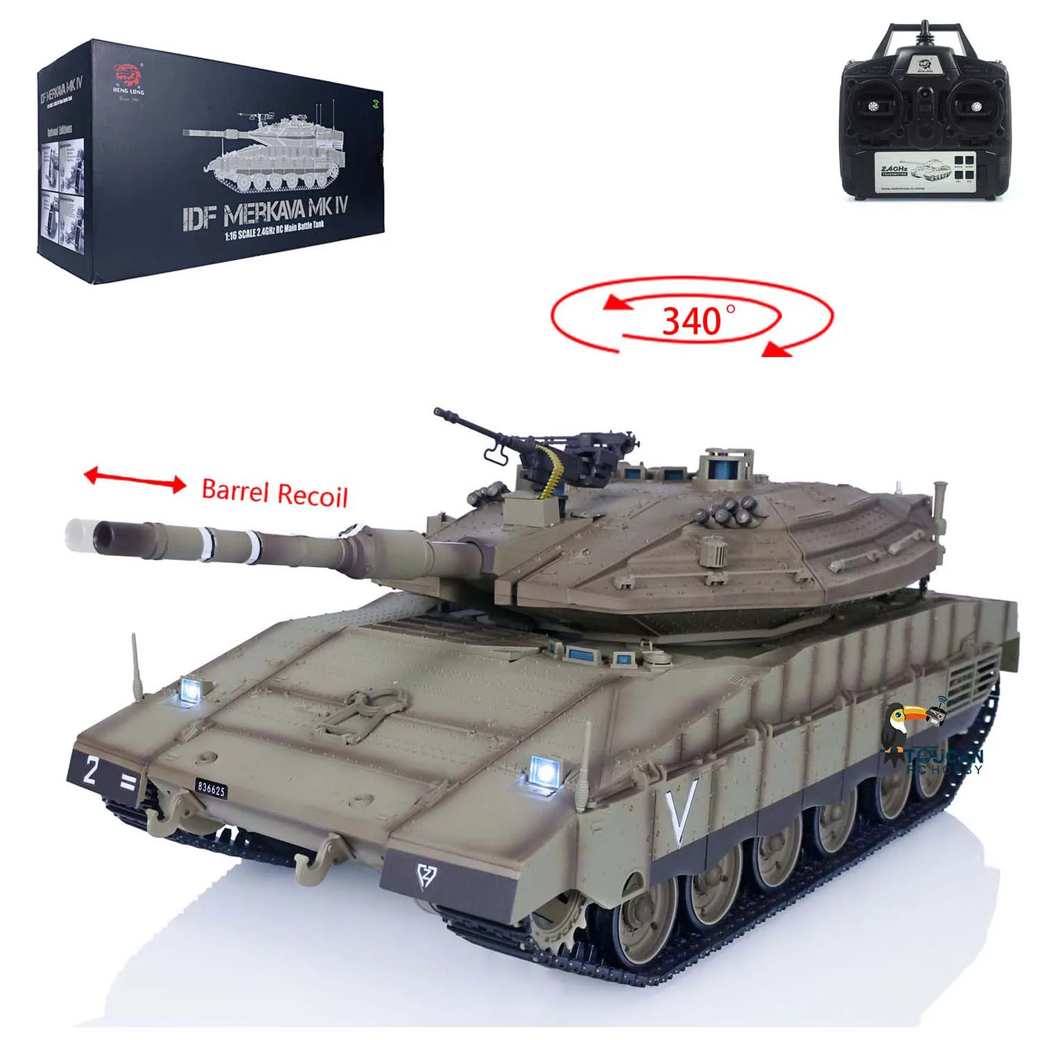 1/16サイズ戦車ラジコン ロシアT72 ヘンロン3939-1 ver7.0