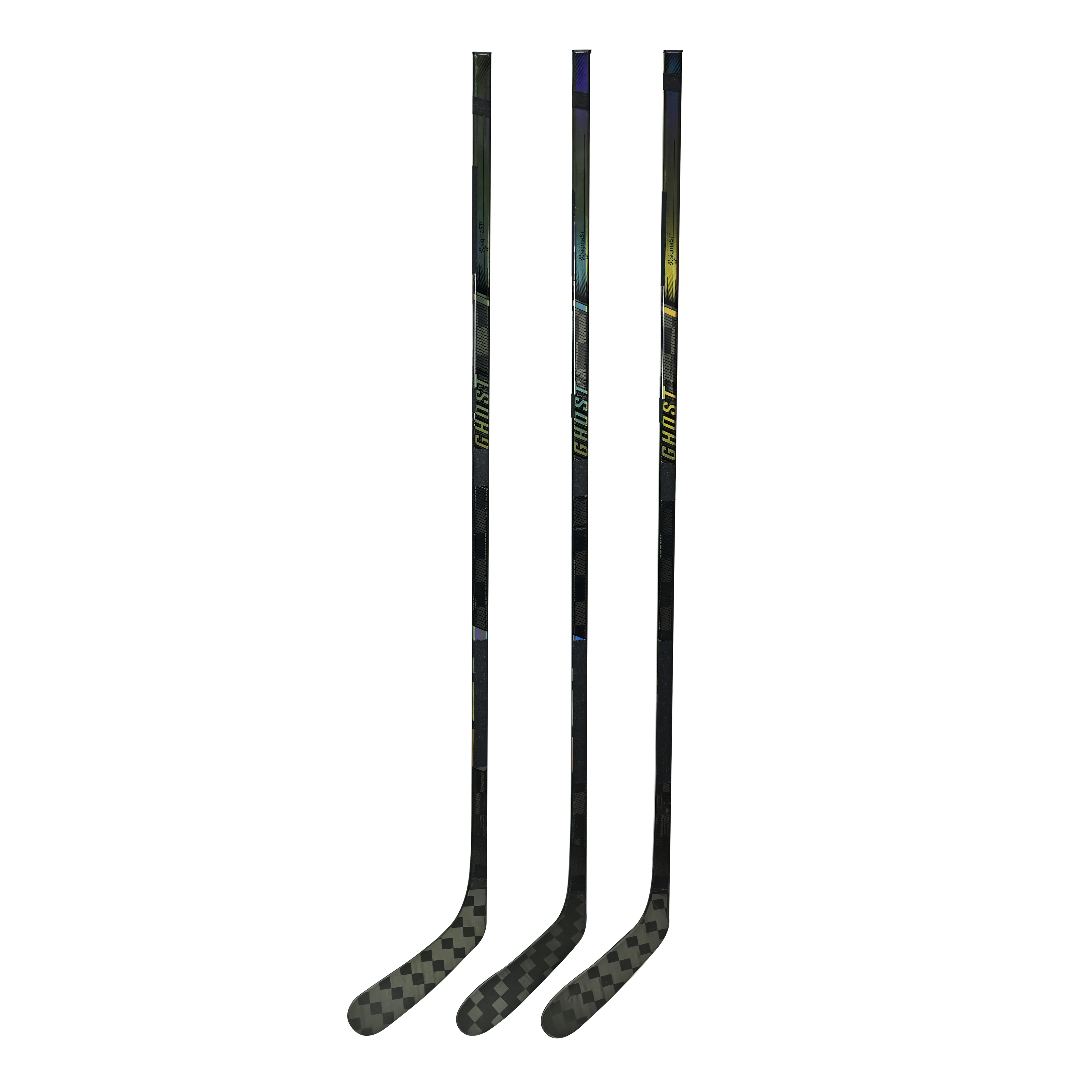 2-Pack Intermediate Ice Hockey Sticks FT series FTGhost With Grip Carbon Fiber P28 P29