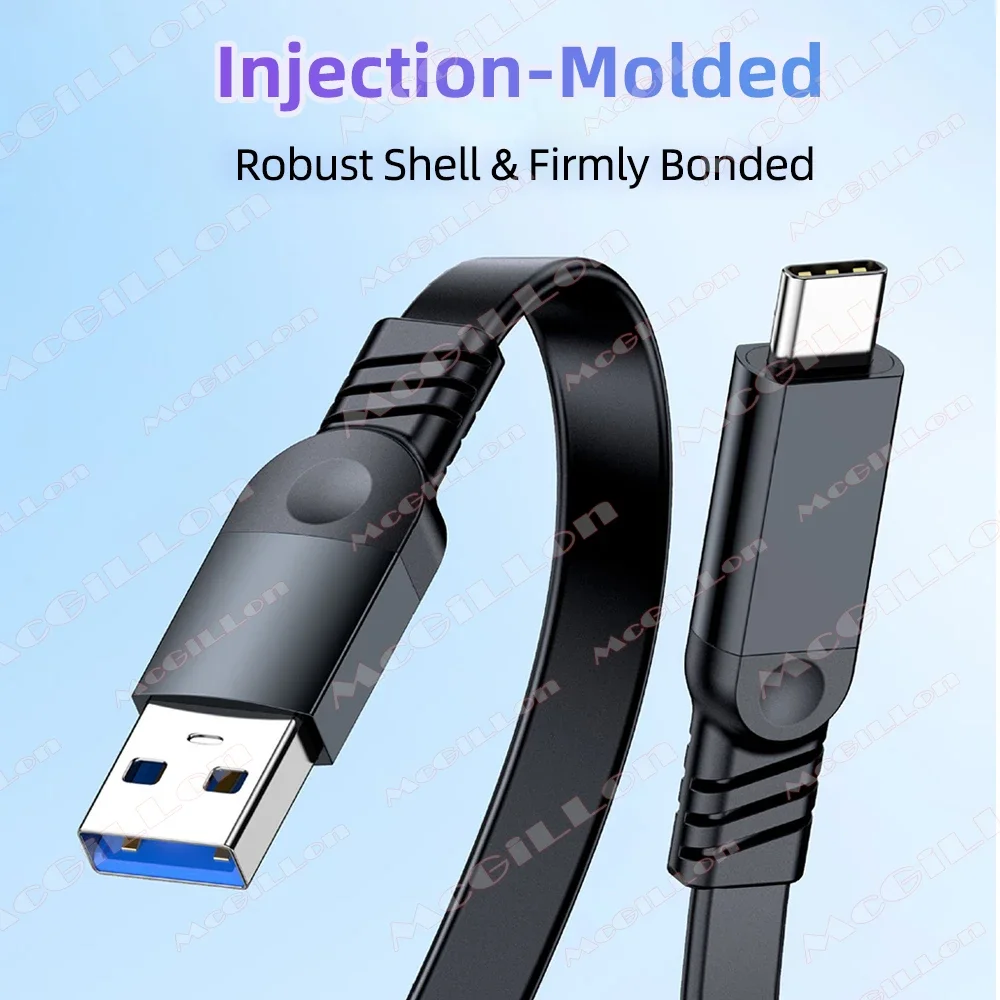 10Gbps 짧은 케이블 USB3.2 PD 60W USB C to C 케이블 컨버터 OTG 충전 USB A to 타입 C 휴대용 데이터 케이블 SSD 파워뱅크용