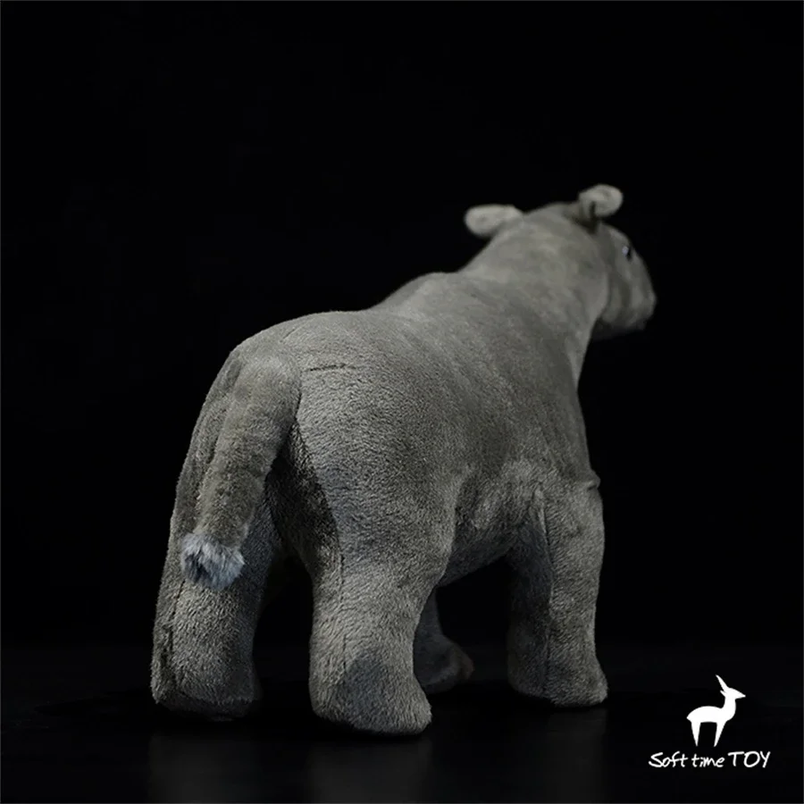 Giant Rhino High Fidelity Anime Paraceratherium Plushie Indricotheres Plush Toys Lifelike Animals Simulation Stuffed Doll Toy 4