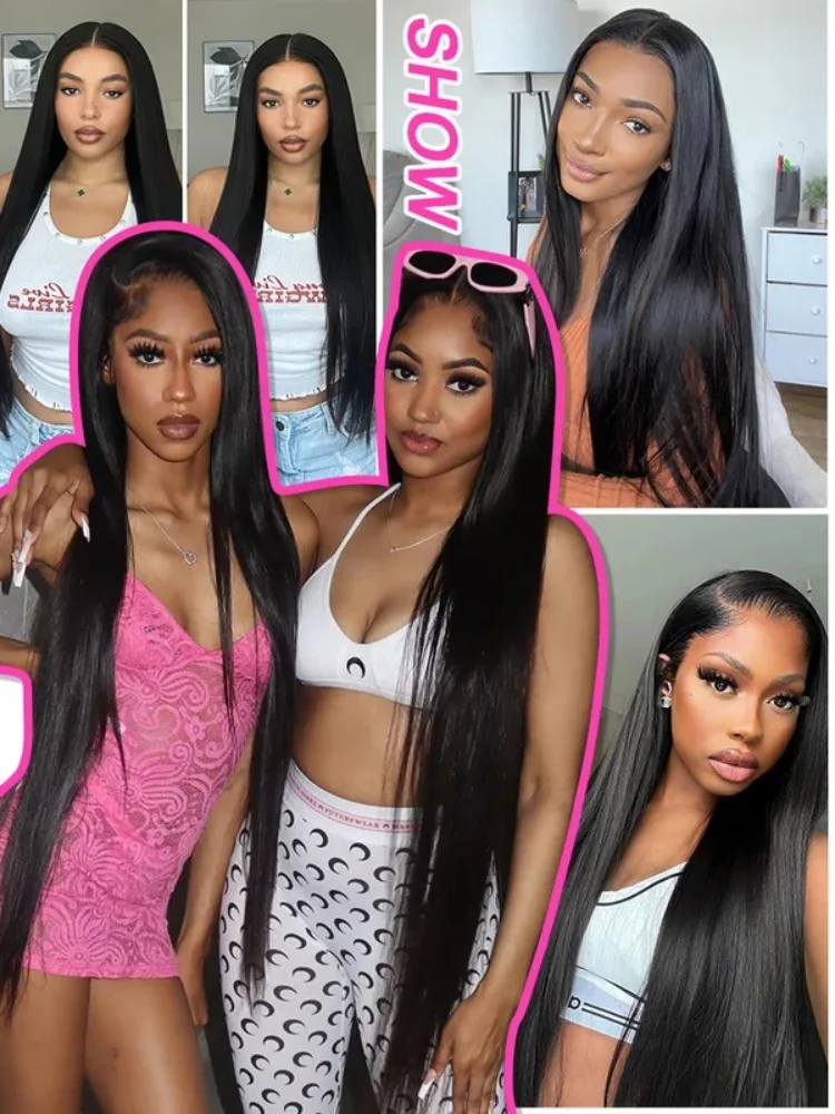 Bone Straight 100% Human Hair 12A 16A Bundles 32 40 Inch Raw Hair Extensions Brazilian Natural Black 3 4 Bundle Deals Unprocess