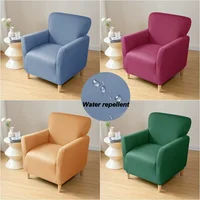 Water Repellent Tub Chair Cover Stretch Club Couch Armchair Slipcovers Elastic Single Sofa Covers Living Room Bar Counter Hotel 1