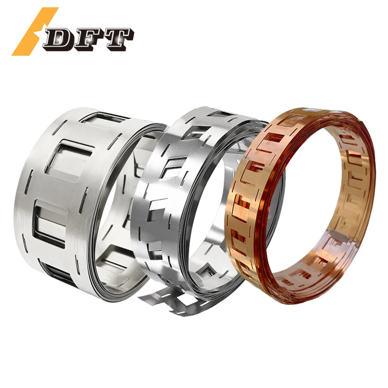 Battery strip 1M 0.15x27mm 2P nickel plated steel lithium T2 copper for 18650/21700 battery pack welding