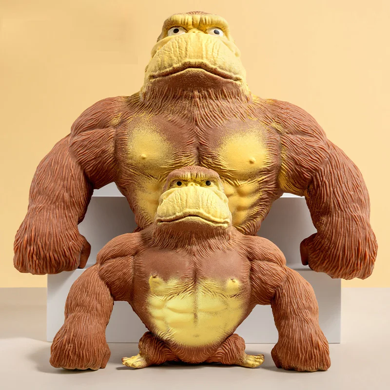 

Toy vent gorilla cartoon soft glue sand plastic pinch decompression doll funny decompression tool