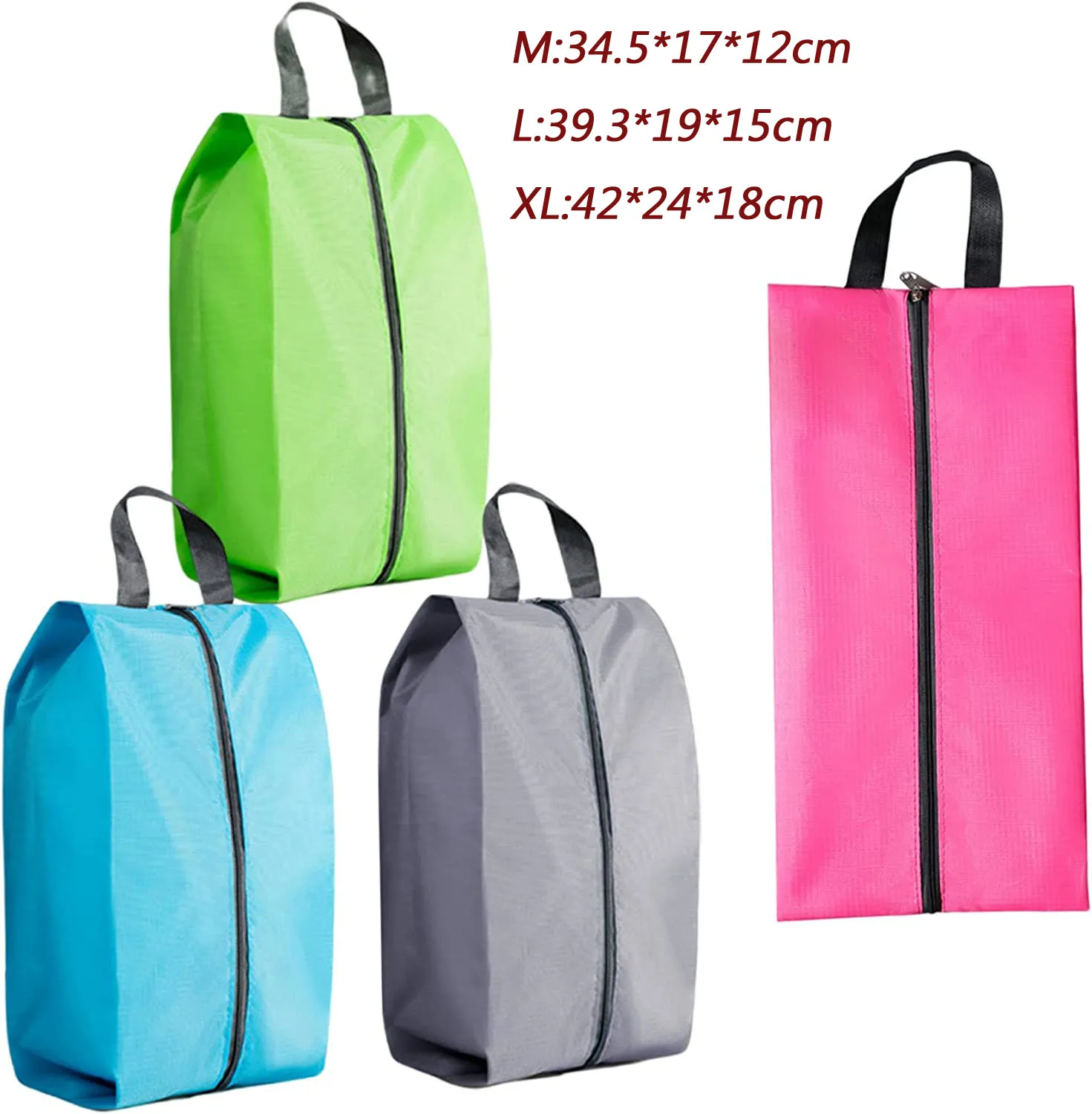 3Size Dustproof Shoe Bag Travel Portable Nylon Shoe Bag with
