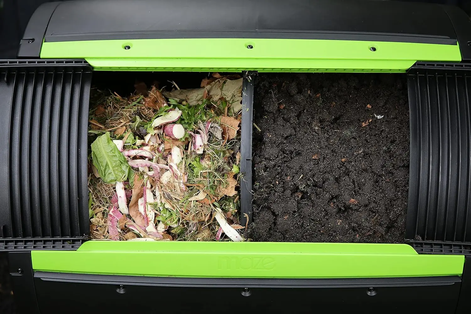 Open Base and Comes with Maze Compost Cart 6