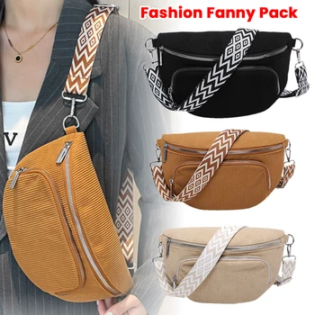 Borsa a tracolla in velluto a coste, elegante borsa a tracolla con tracolla larga, borsa a spalla vintage, borsa a tracolla hobo multitasche, borsa sportiva casual