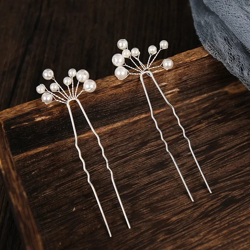 Pearl Bridal Hairpin Hair Clip Wedding Party Bridal Wedding Accessories Jewelry Pin