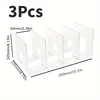 3pcs Clear Bag Storage Divider Closet Finishing Divider Purse Handbag Storage Rack Transparent Book Organizer Stand 6