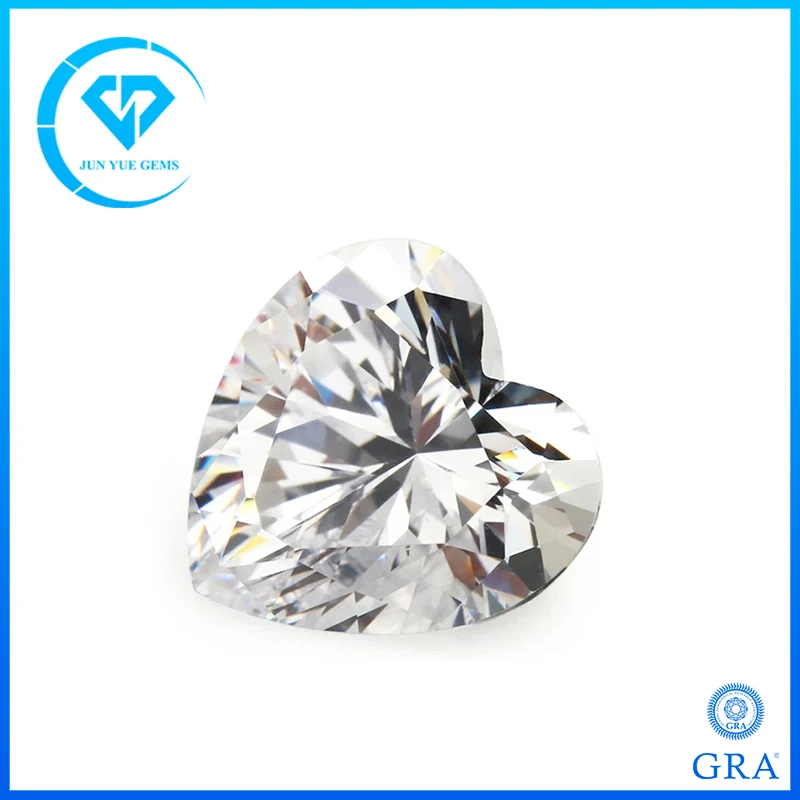 Real D Color Moissanite Pietra Sciolta A Forma Di Cuore Vvs1 Lab Diamonds Superato Diamond Tester Con Certificato Gra