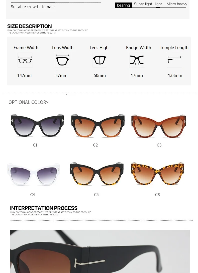 big cat eye sunglasses Women Sunglasses  New Fashion Brand Designer Cat Eye Female Gradient Points Sun Glasses Big Oculos feminino de sol UV400 big sunglasses