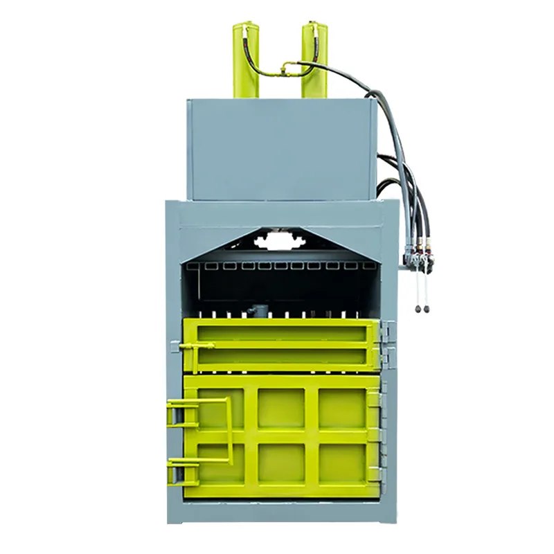 Baler Semi Automatic Vertical Garbage Station Scrap Hydraulic Baling Press Machine Cardboard Plastic 60T Baler Compactor