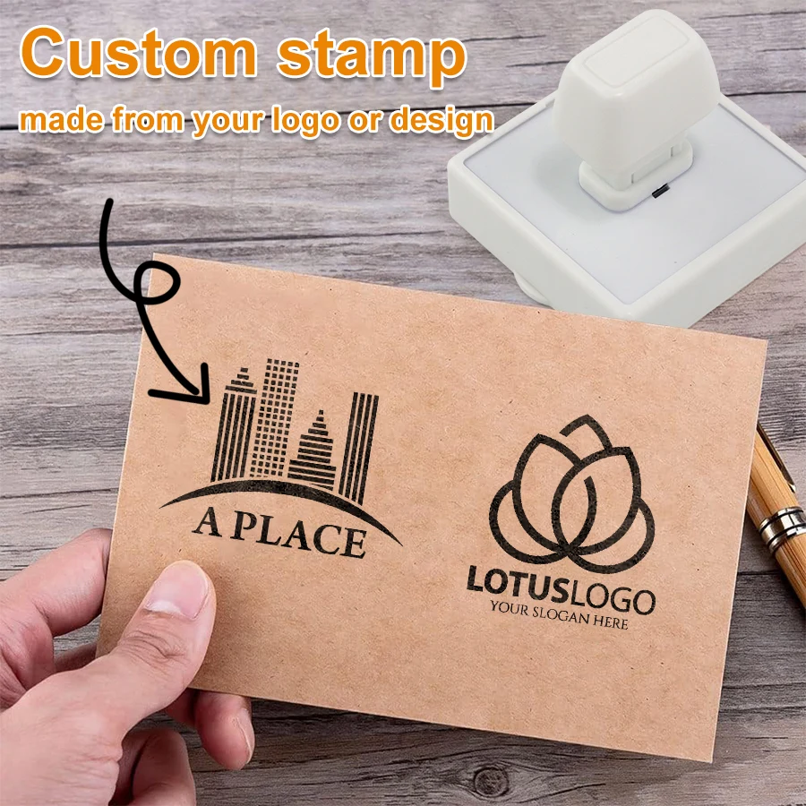 Self-Inking Stamp Photosensitive Stamp for Personalized Branding for Offices Events Gifts