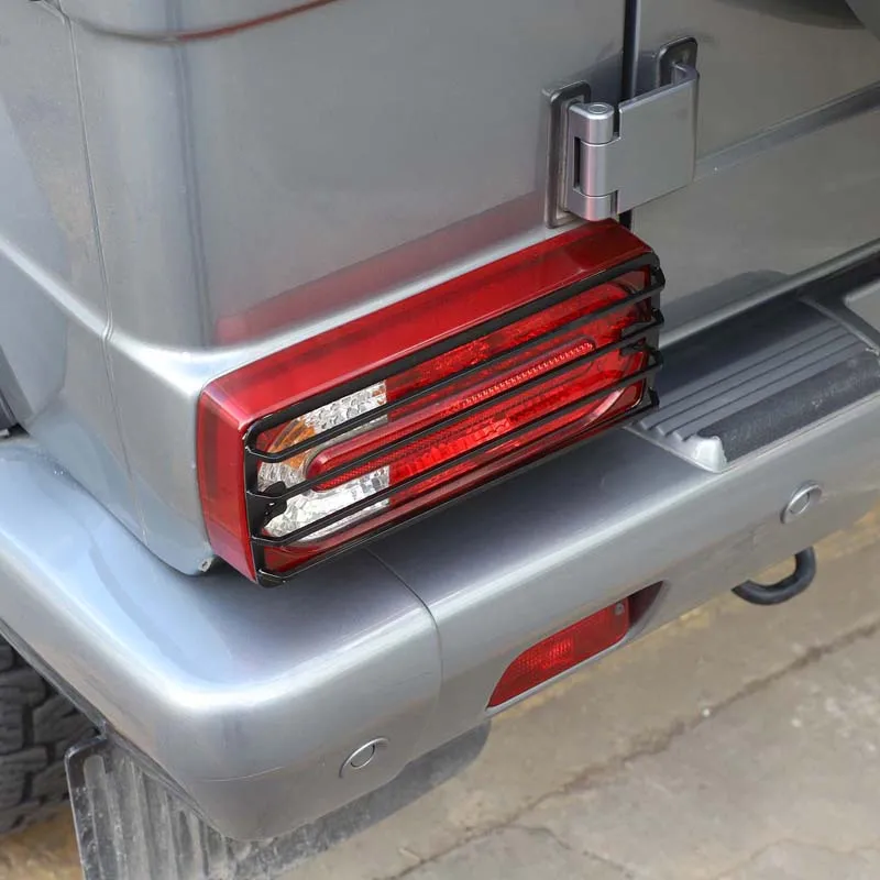 벤츠 G 클래스 W461 W463 G63 G350 G500 2007 - 2018 자동차 램프 후드 테일 라이트 보호 커버 Accessori 용 자동차 조명 보호 프레임