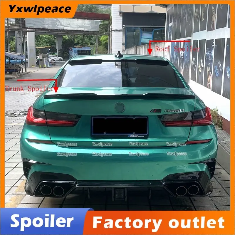 

For BMW G20 G28 Spoiler 2019 2020 2021 2022 NEW 3 Series 320i 325li 328i M4 Style ABS Trunk Lip Spoiler Rear Window Roof Wing