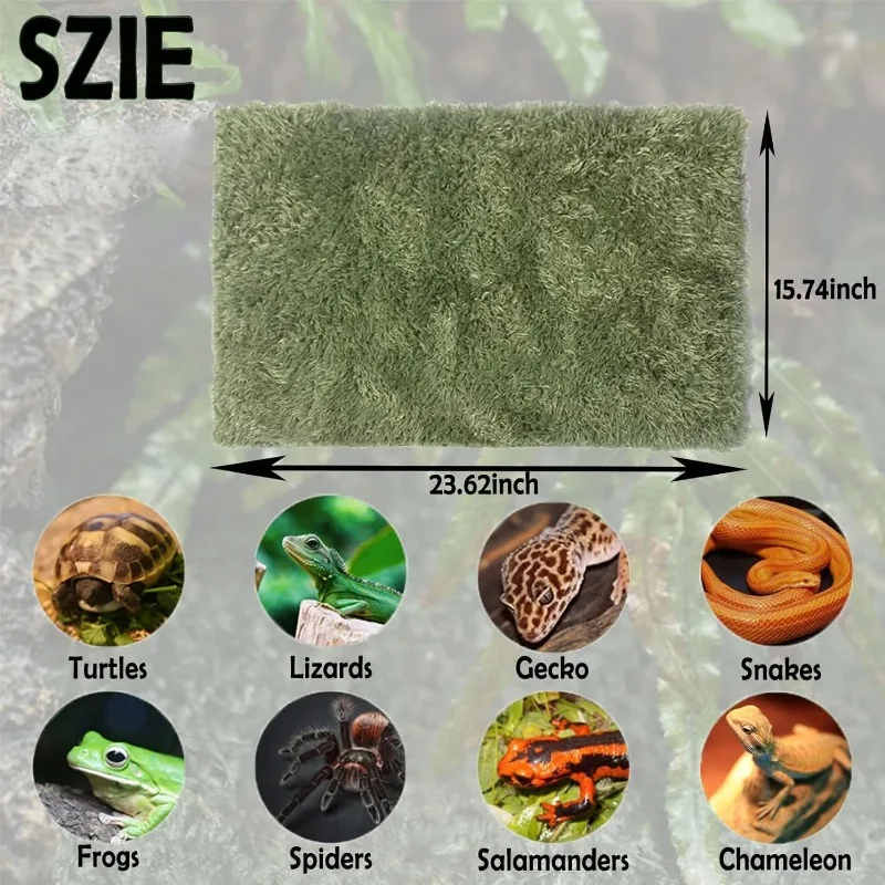 Reptile Carpet Mat Terrarium, Bedding Substrate Liner Mat