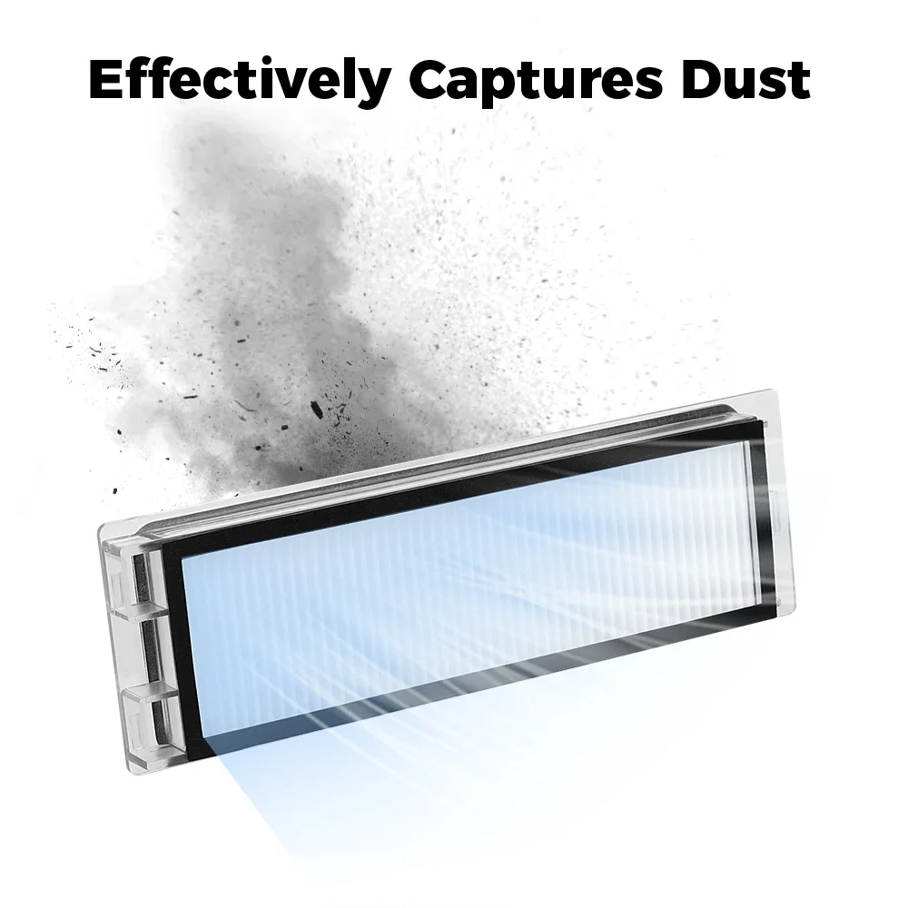 Description Picture 6 of item2-12pc Hepa Filter Replacement For Roborock P10/ Roborock Q Revo Vacuum Cleaner Spare Parts Robot Vacuum HEPA Filter Accessories