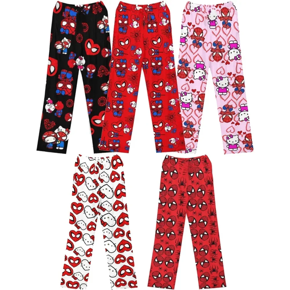 Sanrio Hello Kitty Cotone Sciolto Signore Pigiama Pantaloni Pigiama Pantaloni Donna Cartoon Sleep Bottoms Lounge Wear Ragazza Sleep Pants