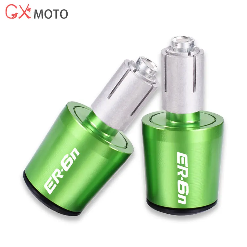 가와사키 ER6F ER6N ER-6N 2012-2020 오토바이 CNC 핸들 바 그립 캡 엔드 핸들 플러그 캡 액세서리