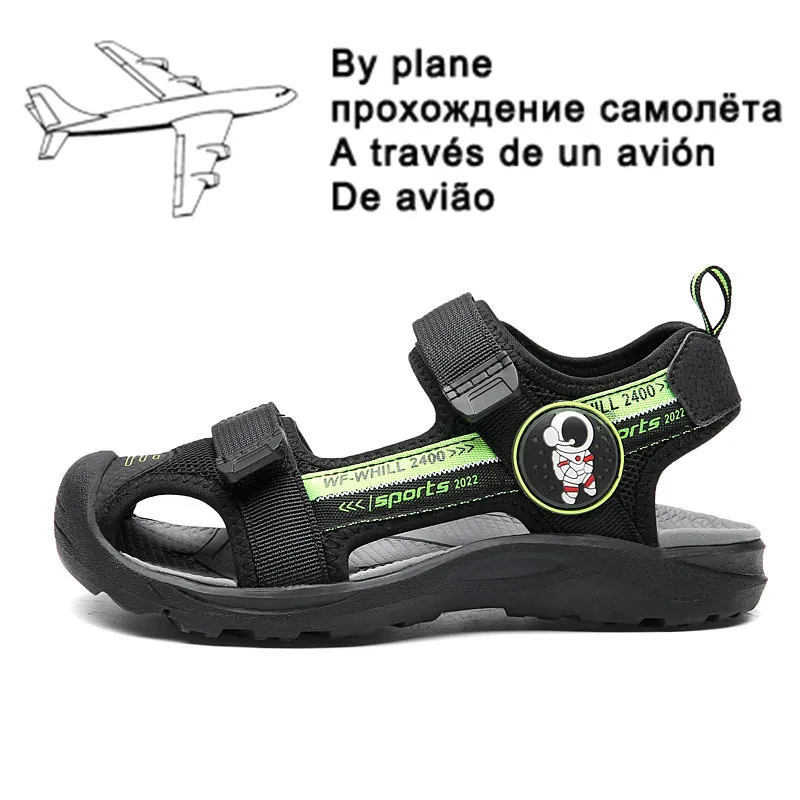 

2022 Summer Boys Sandals Kid Sandals Children Shoes Cut-outs Rubber School Shoes Breathable Open Toe Casual Boy Sandal