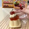 Imitation Caramel Pudding Dessert Wet Squishy Toy Kawaii Cherry Pudding Soft Rubber Elastic Jelly Toy Girl Gift Kids Toy 1