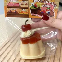Imitation Caramel Pudding Dessert Wet Squishy Toy Kawaii Cherry Pudding Soft Rubber Elastic Jelly Toy Girl Gift Kids Toy 1