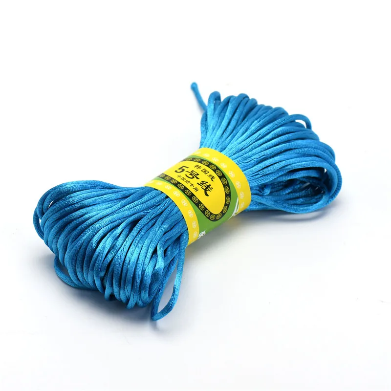 2.5mm Colorful Beading Cord Chinese Knot Satin Nylon Braided Cord Rope  Macrame Braiding Handmade String Sturdy Knitting Material - AliExpress