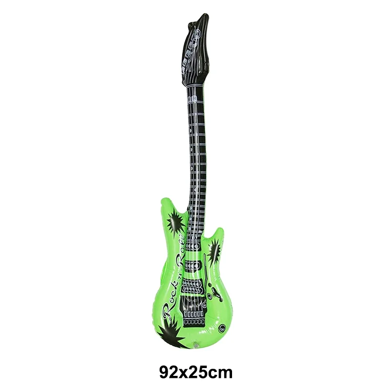 Set Completo Decorazioni Festa Anni '80 – Striscione, Palloncini Disco, Chitarra E Microfono Gonfiabili – Kit Per Feste A Tema Discoteca - 2