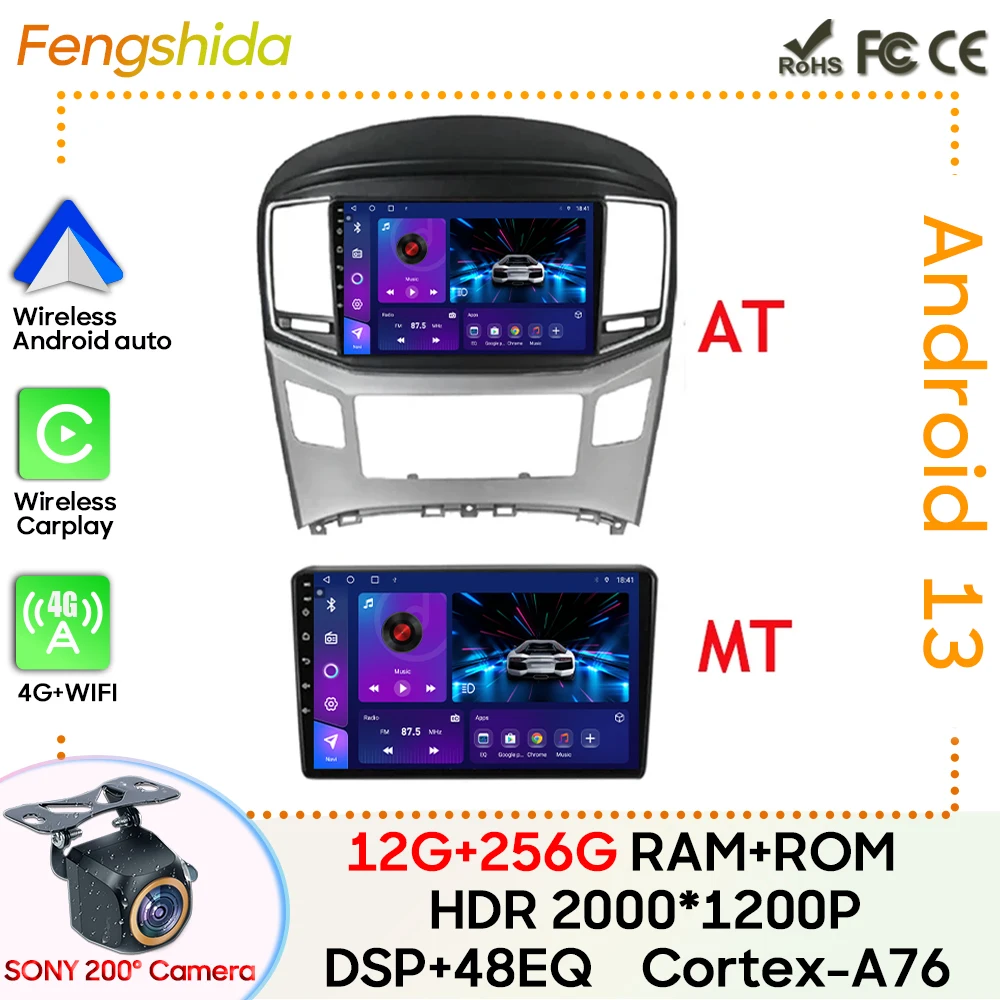 Android 11 Autoradio Für Hyundai H1 Grand Starex - 9 Zoll Touchscreen - CarPlay & Android Auto