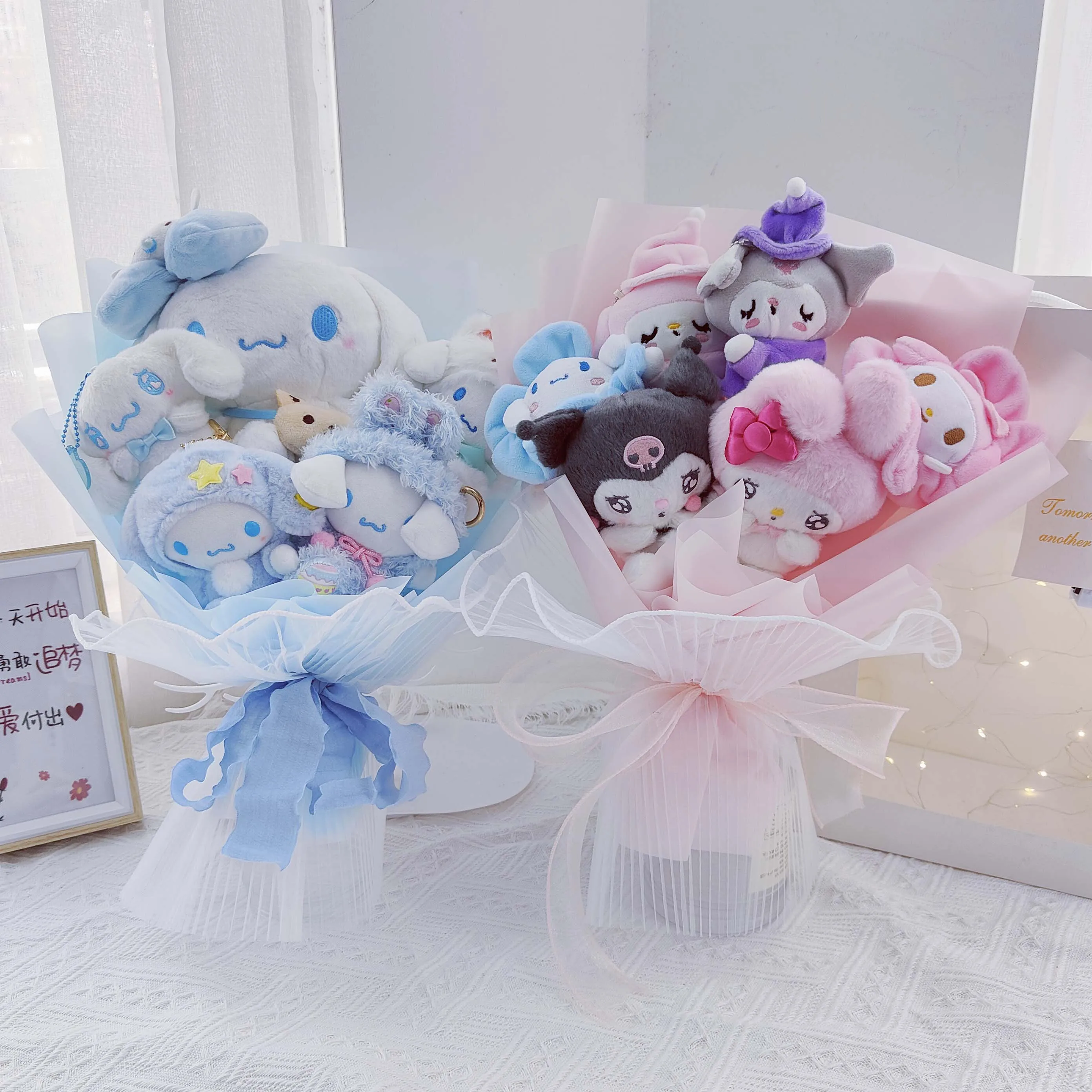 

Лидер продаж 2024, мягкий держатель для рук My Melody Kouromi, свадебный букет, подарок на день Святого Валентина, Рождество, день рождения