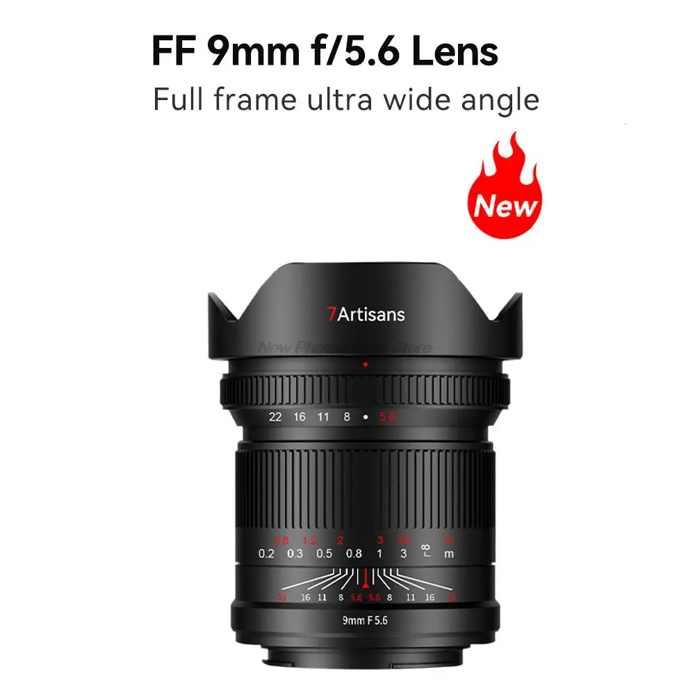 7 Artigiani Obiettivo Per Fotocamera F5.6 Da 9Mm Full-Frame Obiettivo Primo Ultra Grandangolare Dslr Fotocamera Mirrorless Per Sony E Leica L Canon Rf