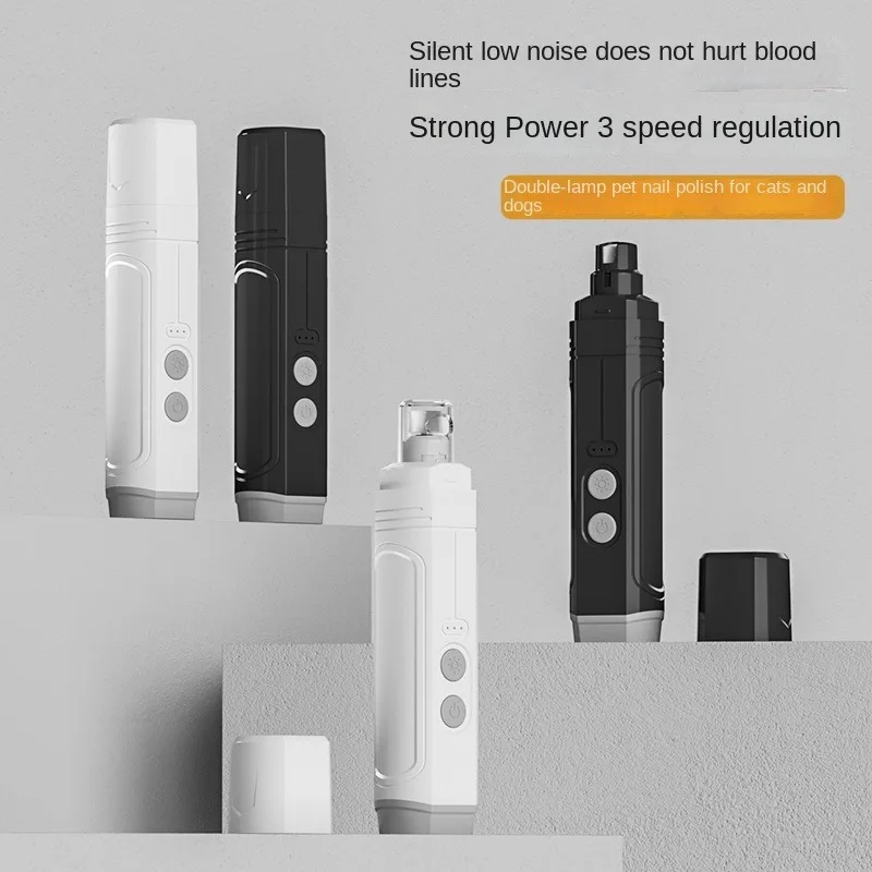 

P3 Electric Pet Nail Grinder Professional Dog Nail Clipper with 2 Led Light Usb Rechargeable Cat Dog Grooming Accessories