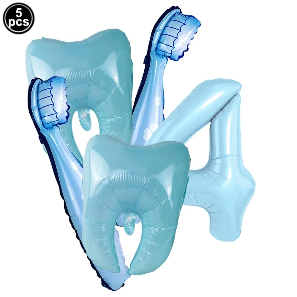 Dental Health Protection Themed Party Decor Foil Balloons