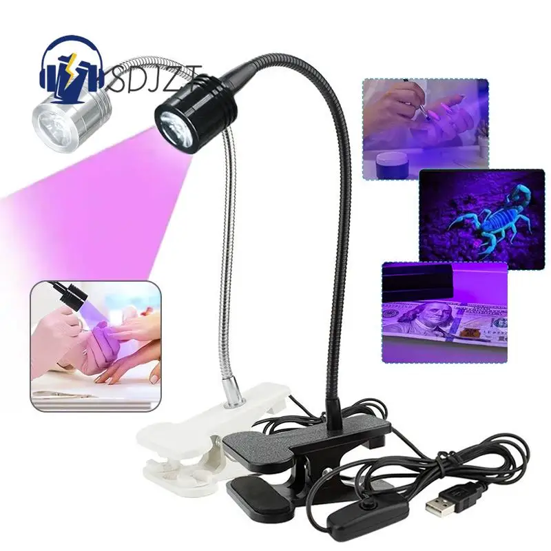

LED Ultraviolet Light UV Glue Curing Desk Lamp Nail Dryer Money Detect Light For Cash Medical Nail teaching equipment