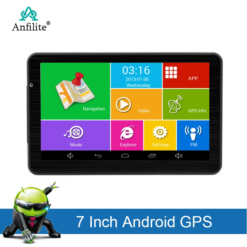 

7 inch Touch Screen Car Gps Android Navigation 16GB Truck Gps Navigator Wifi Sat Nav Free Latest europe north America Map