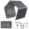 MHPOWOS 120W / 40W Portable Solar Panel, 19V ETFE Foldable Solar Charger for Power Station,QC3.0 USB-A &Type-C Output for Phones