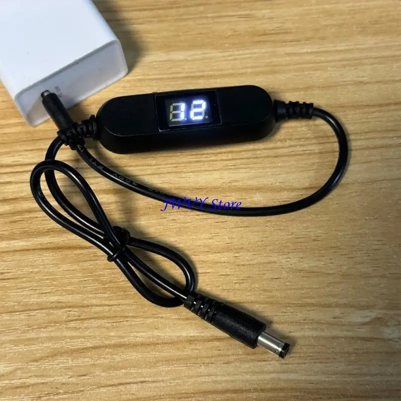 573A 유형 C 5V 1.2V-12V 전압 스텝 업 컨버터 케이블 전압 장난감용 LED 디스플레이가 있는 전원 레귤레이터 라인